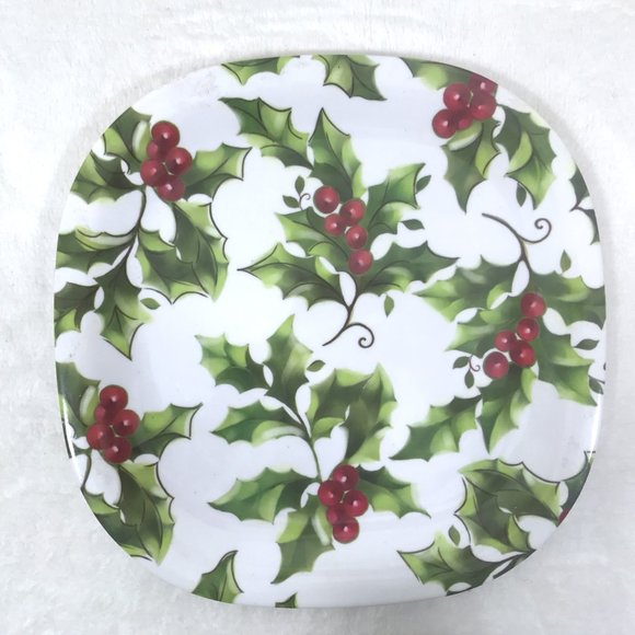 Square Christmas Plate Y2K FOUR STAR - Picture 2 of 5